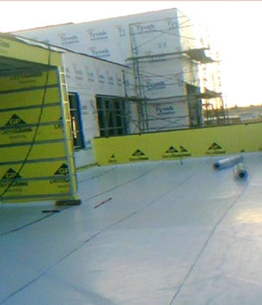 Commercial roofing project in Los Angeles by Armada Roofing Inc