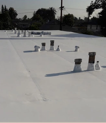 Commercial roofing project in Los Angeles by Armada Roofing Inc